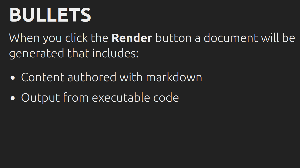 Example text page of Quarto reveal.js theme Default
