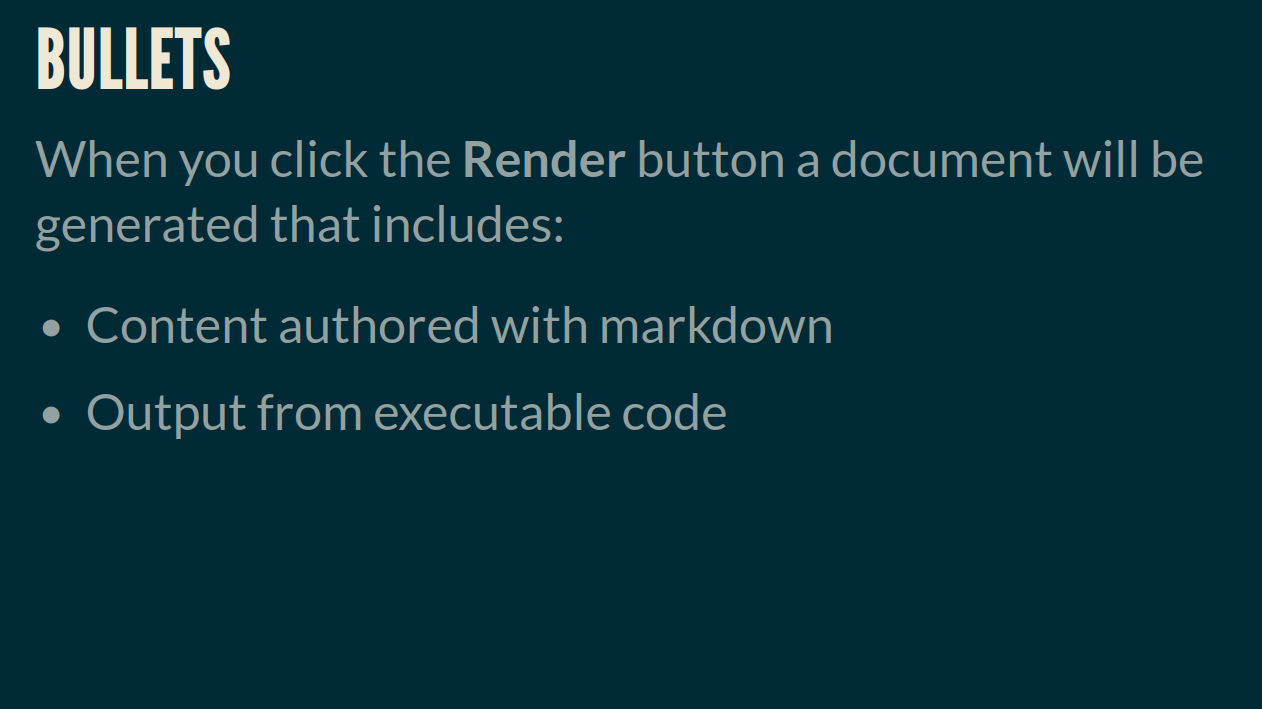 Example text page of Quarto reveal.js theme Default