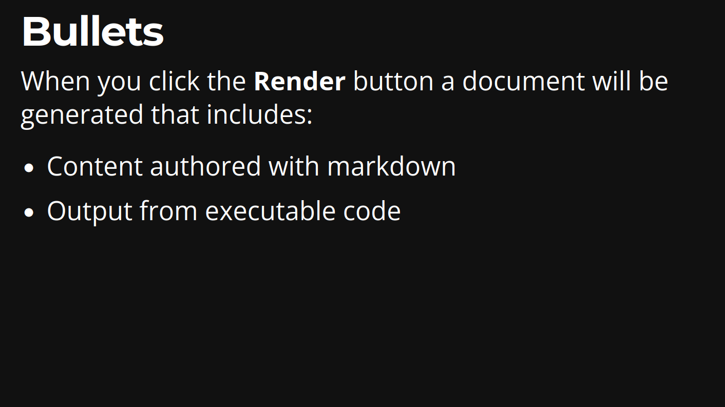 Example text page of Quarto reveal.js theme Default