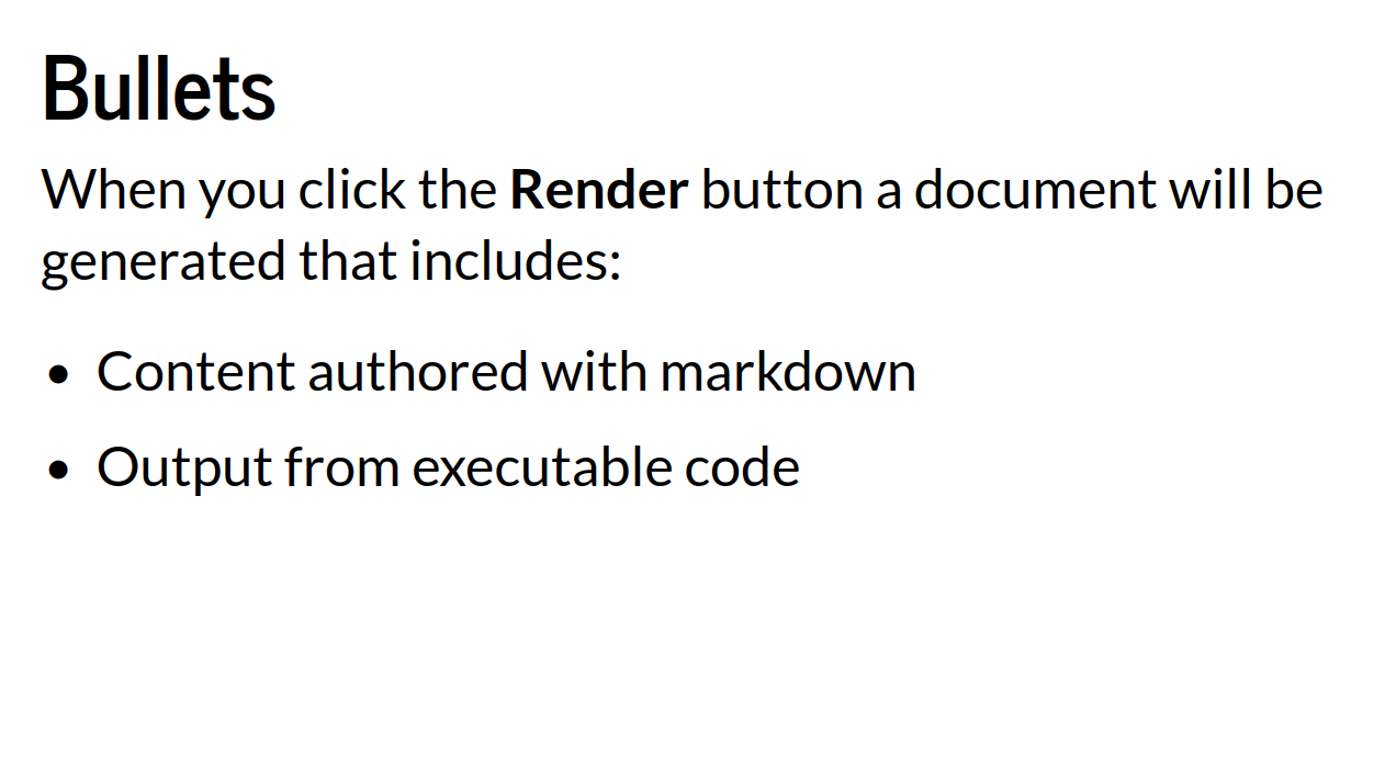 Example text page of Quarto reveal.js theme Default